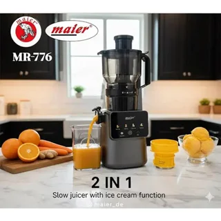 عصاره گیر دیجیتال مایر MR-776 | عصاره گیر آهسته 1200 وات با دهانه 150 میلی‌متری