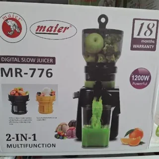 عصاره گیر دیجیتال مایر MR-776 | عصاره گیر آهسته 1200 وات با دهانه 150 میلی‌متری