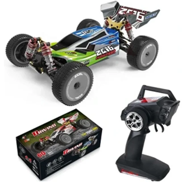 ماشین کنترلی WLTOYS 144001 آفرود 4WD | باگی حرفه‌ای 1:14 با شاسی فلزی و سرعت 60 کیلومتر بر ساعت