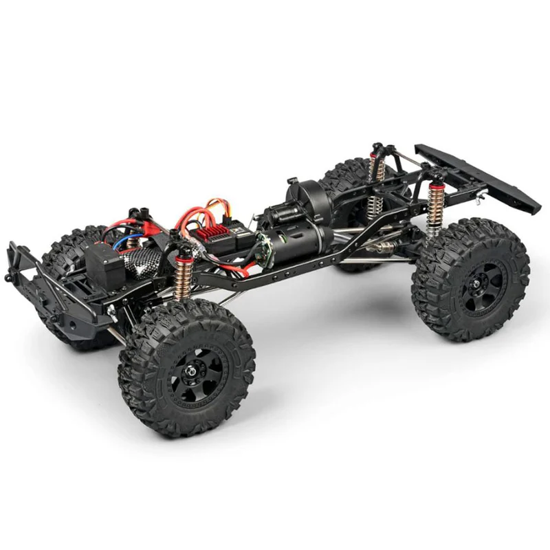 چرخهای بزرگ 12 سانتیمتری با کمکفنرهای فلزی برای کنترل پایدار در مسیرهای ناهموار