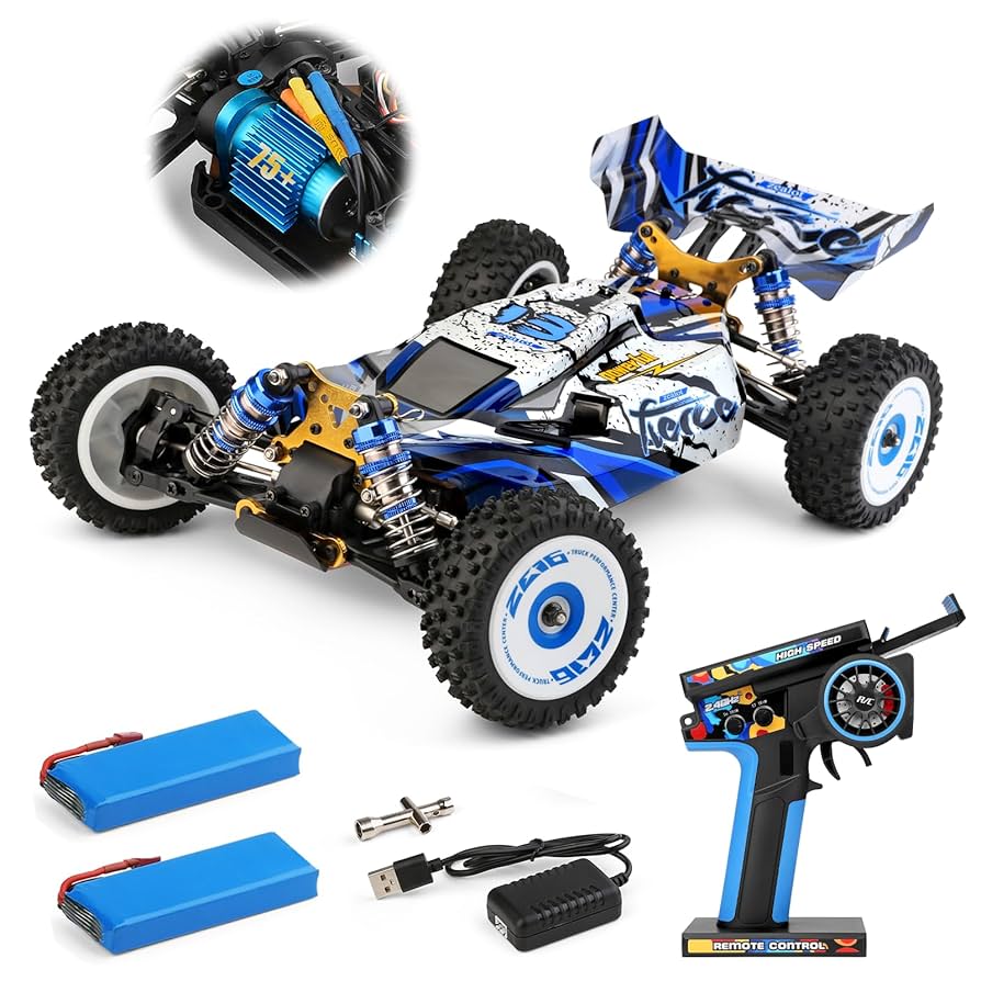 ماشین کنترلی شارژی حرفه ای 75 کیلومتر wl toy کد 124017