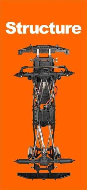 ماشین کنترلی آفرود صخره‌نورد مقیاس 1/10 فلزی MN MODELS MN222