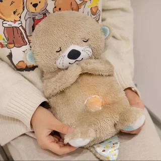 عروسک خرس خوابالو کد HNR-102 ارتفاع 30 سانتی‌متر