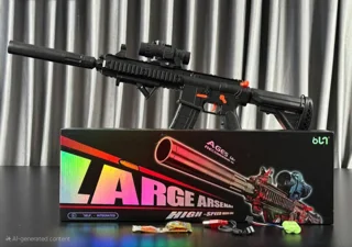 تفنگ بازی شارژی مدل M416 تیر ژله ای