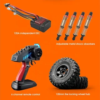 ماشین کنترلی آفرود صخره‌نورد مقیاس 1/10 فلزی MN MODELS MN222