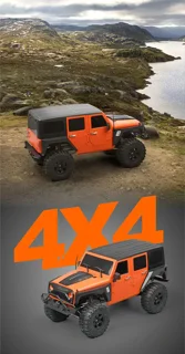 ماشین کنترلی آفرود صخره‌نورد مقیاس 1/10 فلزی MN MODELS MN222