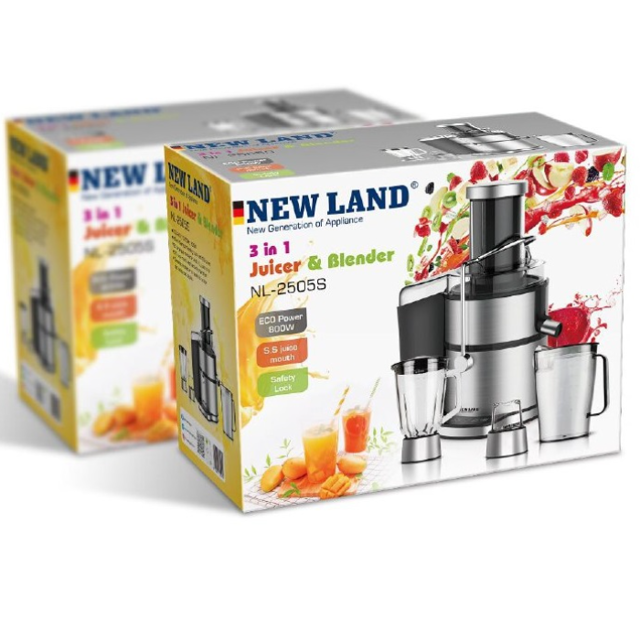 آبمیوه گیر 3 کاره نیولند مدل NEWLAND NL-2505S